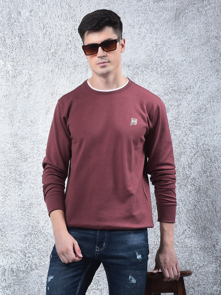 cobb solid rust full-sleeve t-shirt