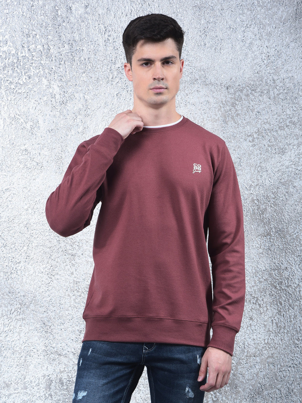 cobb solid rust full-sleeve t-shirt