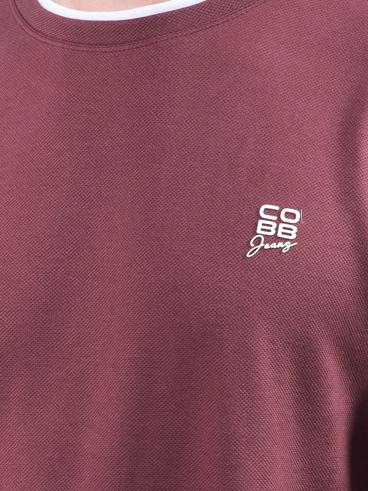 cobb solid rust full-sleeve t-shirt