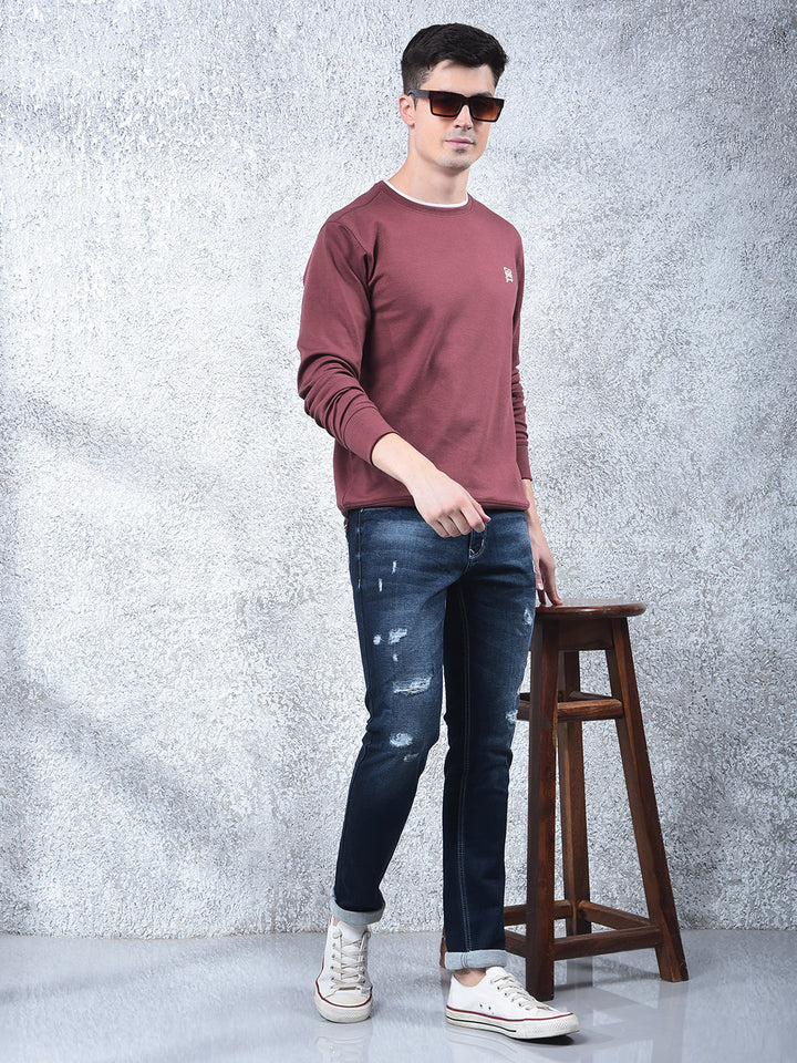 COBB SOLID RUST FULL-SLEEVE T-SHIRT