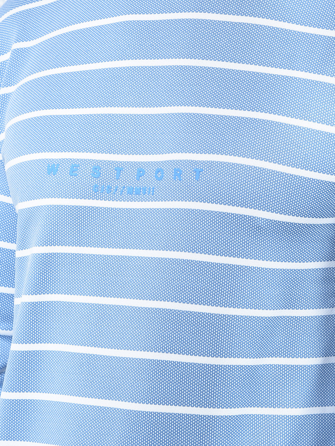 cobb sky blue striped full-sleeve t-shirt