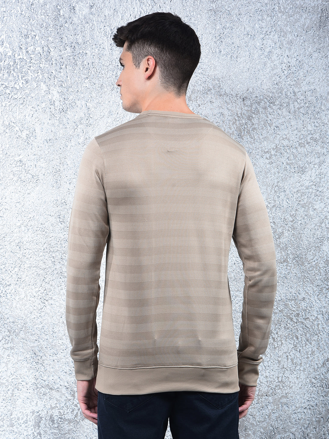 cobb beige printed full-sleeve t-shirt