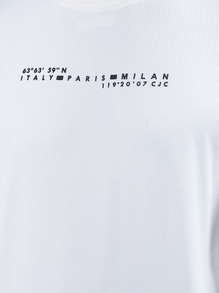 cobb off white printed full-sleeve t-shirt