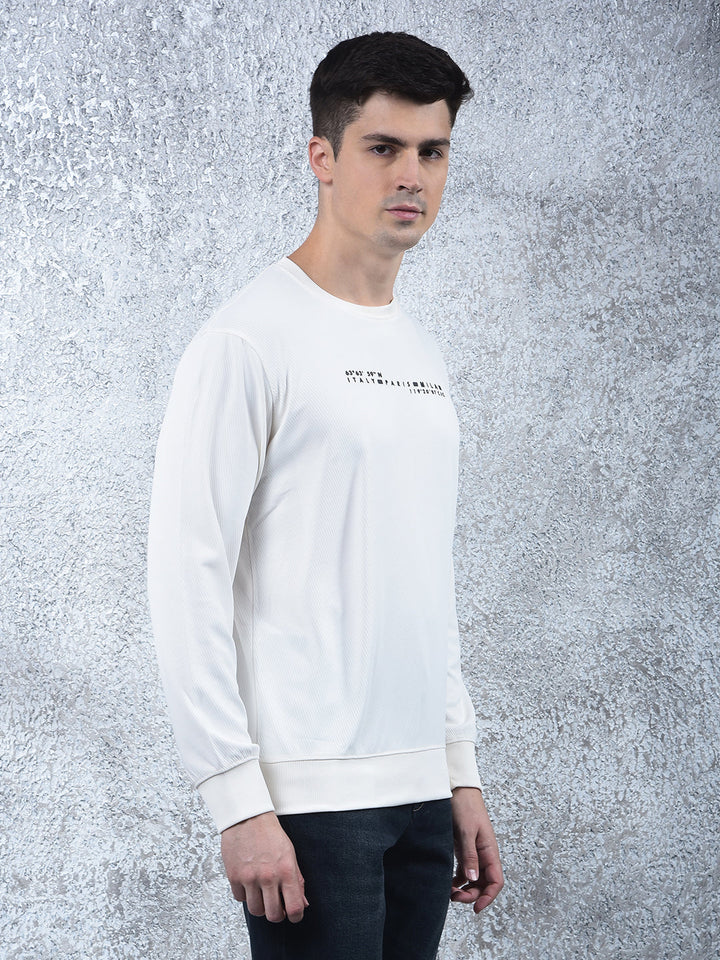 COBB OFF WHITE PRINTED FULL-SLEEVE T-SHIRT