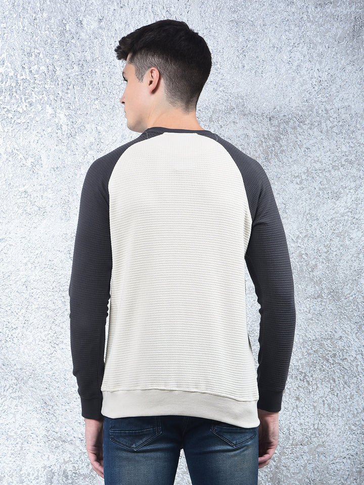cobb cream printed full-sleeve t-shirt