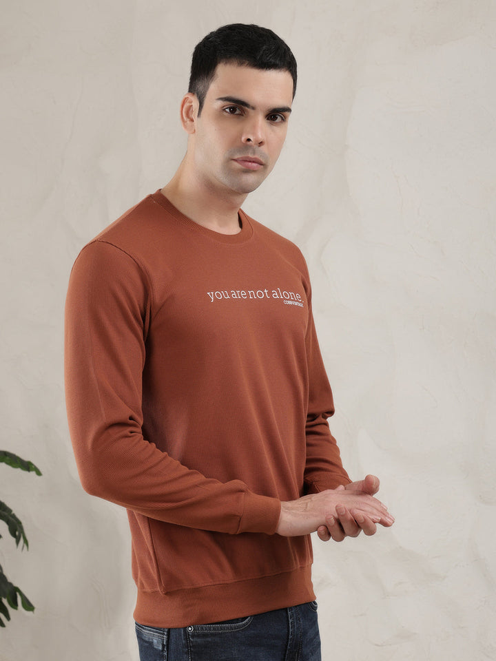 COBB BROWN PRINTED ROUND NECK FULL SLEEVE T-SHIRT