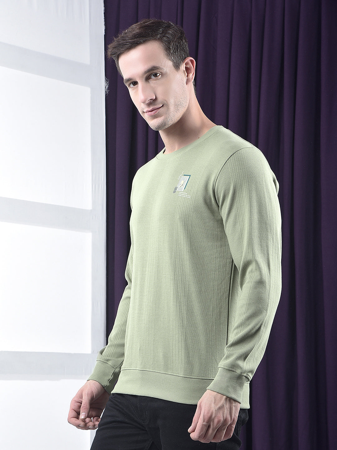 cobb pista striped full-sleeve t-shirt