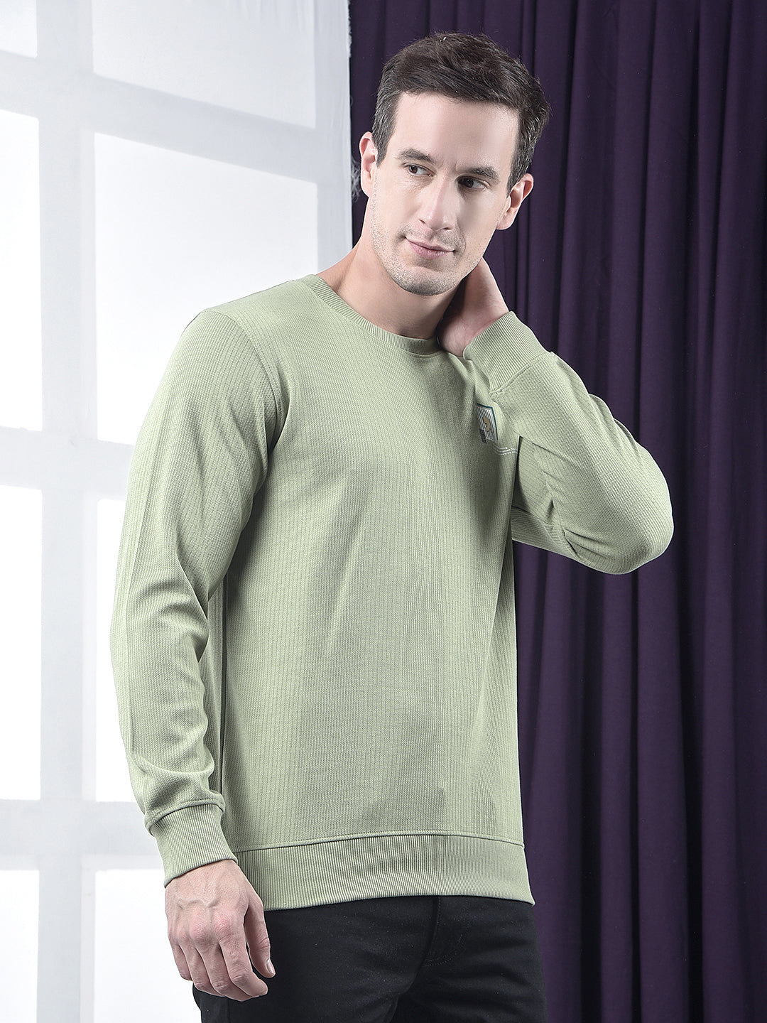 COBB PISTA STRIPED FULL-SLEEVE T-SHIRT
