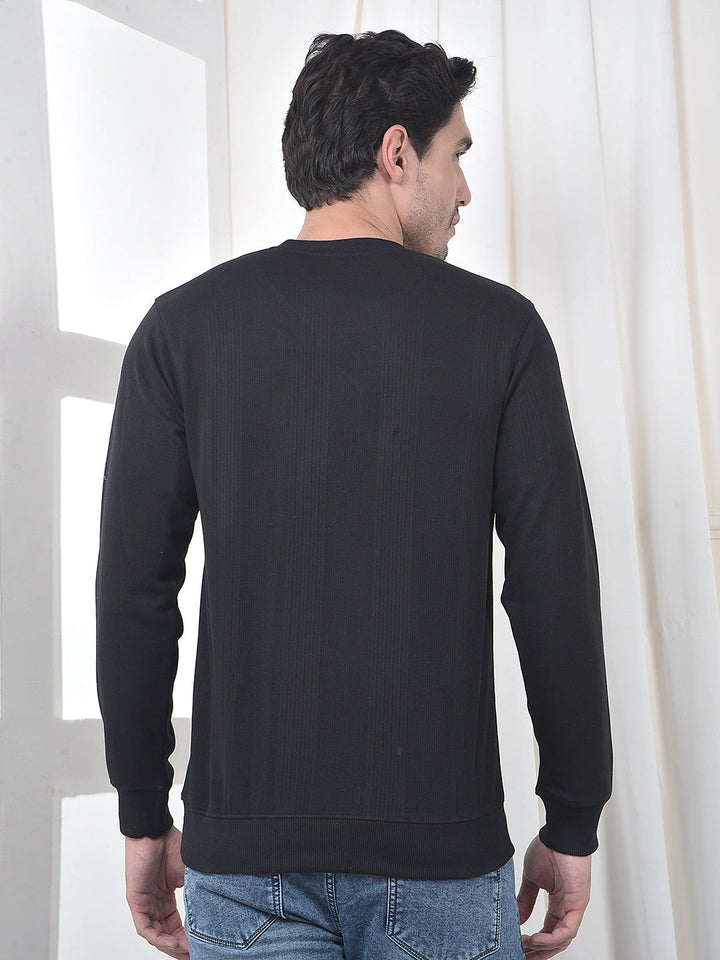 cobb black striped full-sleeve t-shirt