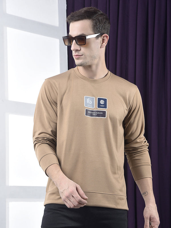 cobb brown printed full-sleeve t-shirt