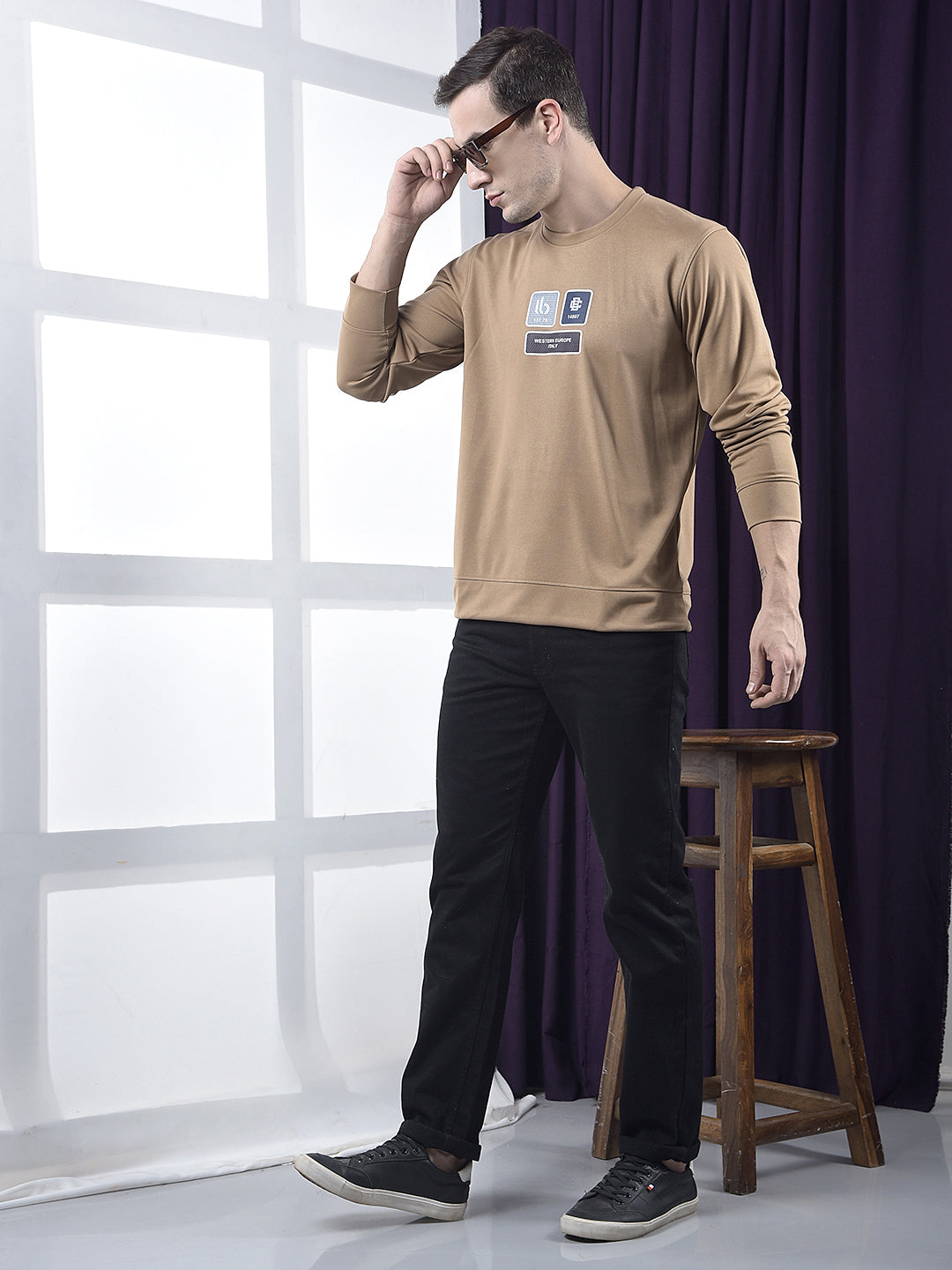 COBB BROWN PRINTED FULL-SLEEVE T-SHIRT