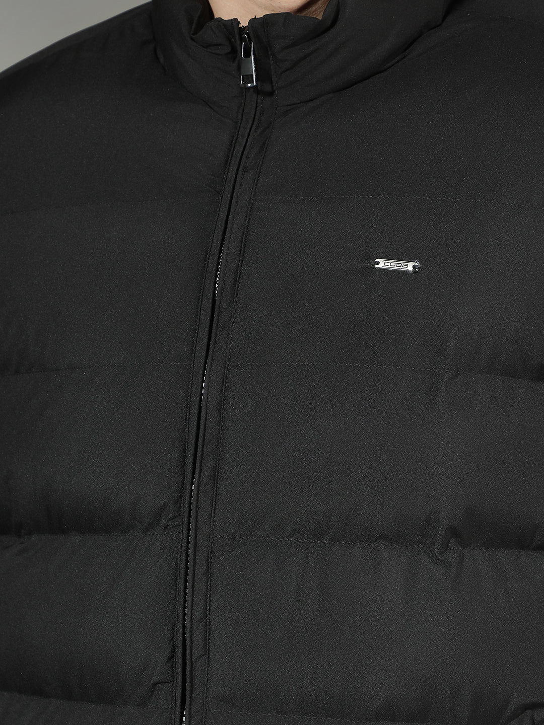 COBB SOLID BLACK PUFFER JACKET