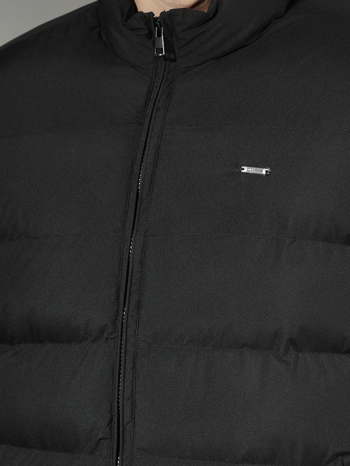 COBB SOLID BLACK PUFFER JACKET
