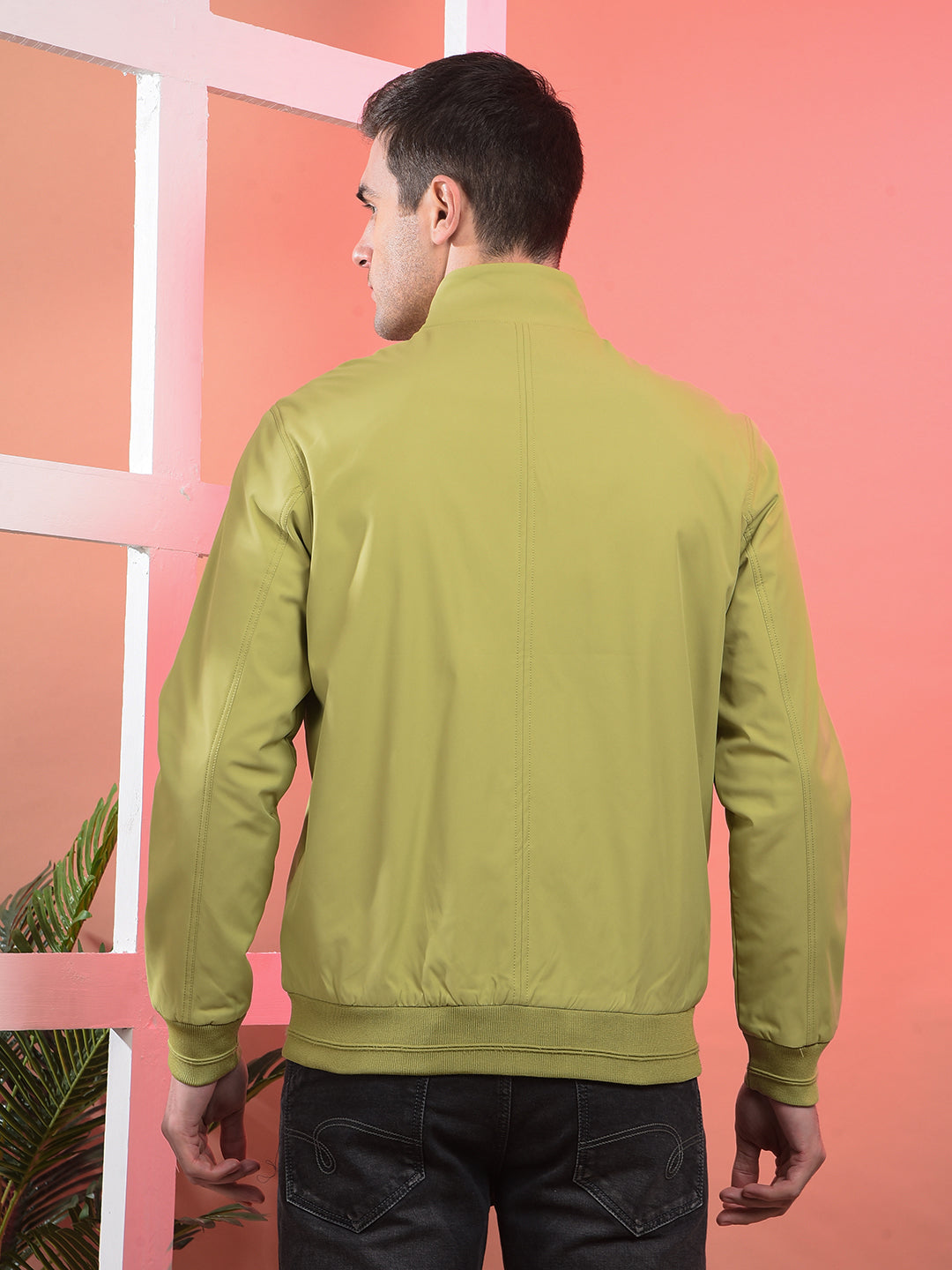 cobb solid parrot green jacket