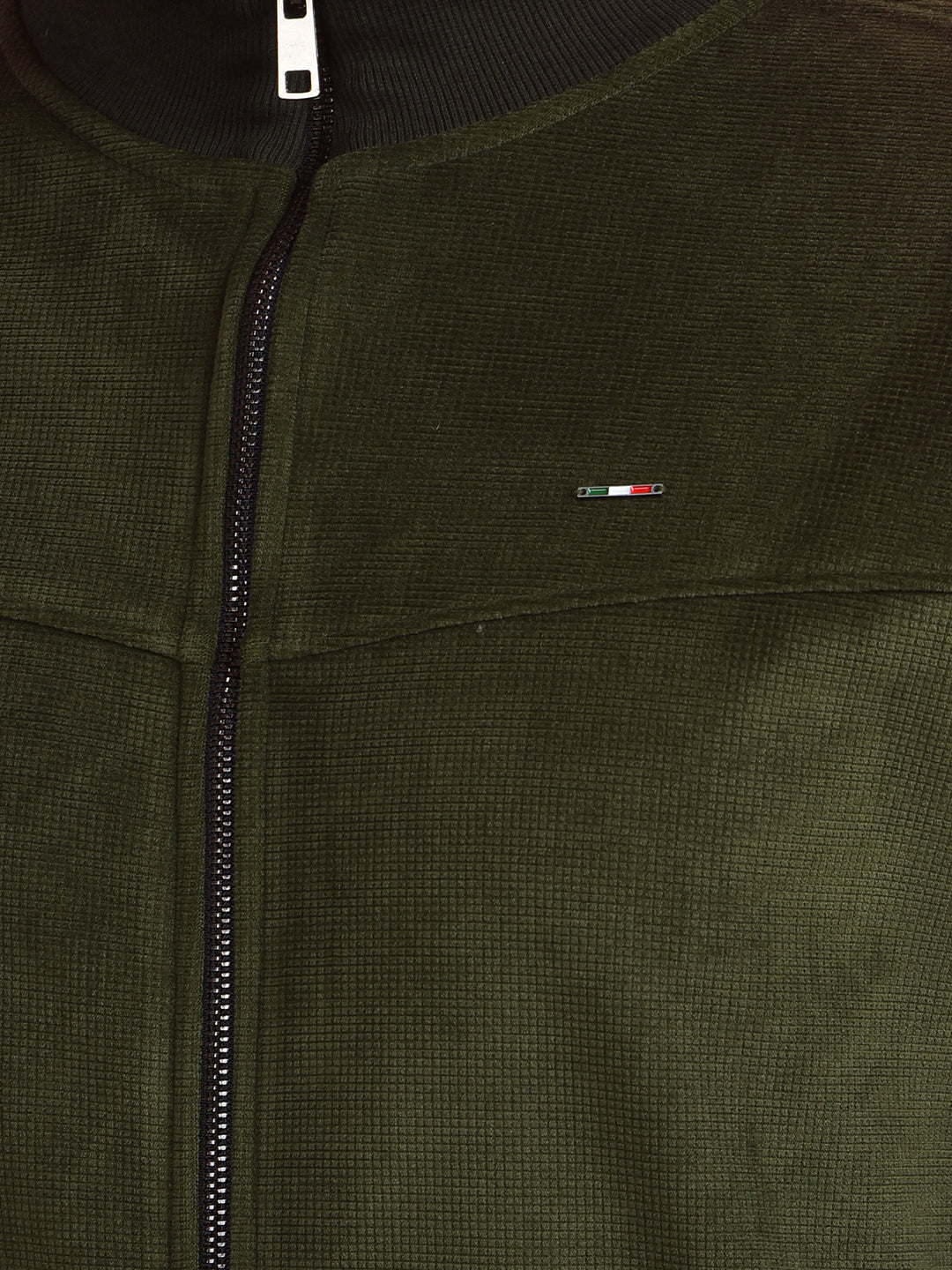 cobb solid dark green velvet jacket