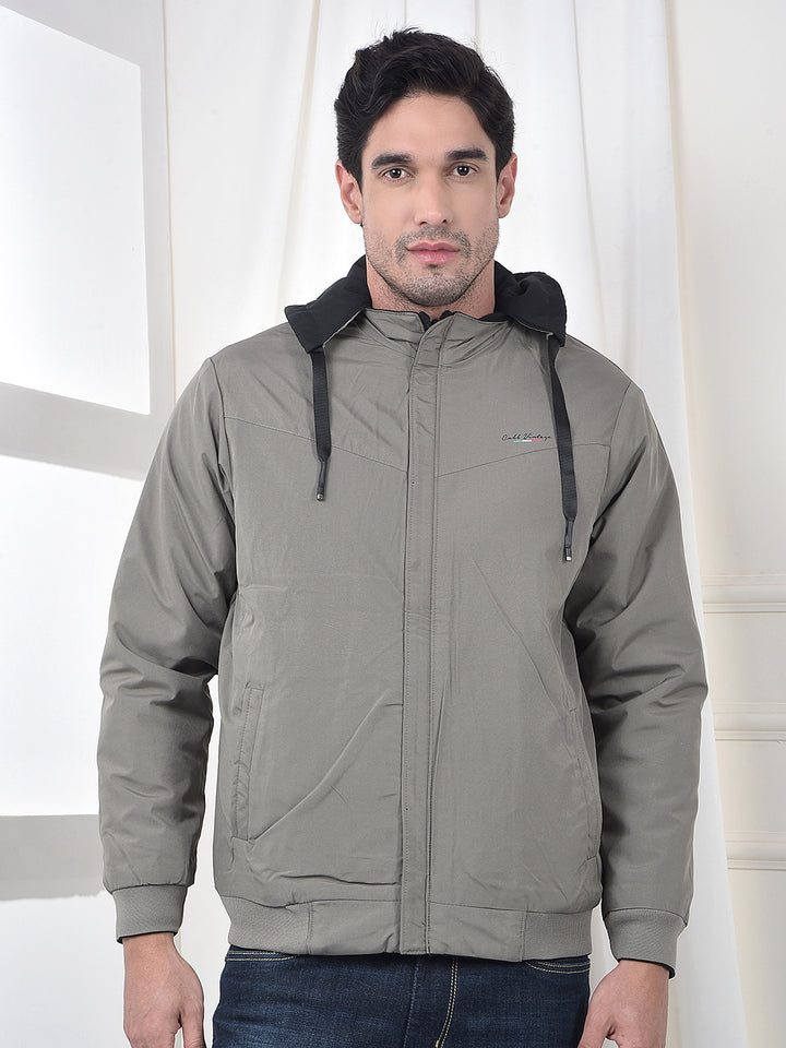 COBB SOLID BLACK GREY REVERSIBLE HOODED JACKET