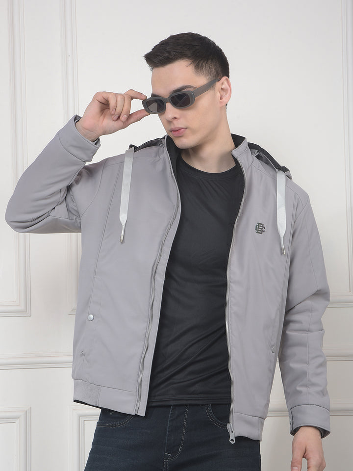 COBB SOLID BLACK STONE REVERSIBLE HOODED JACKET