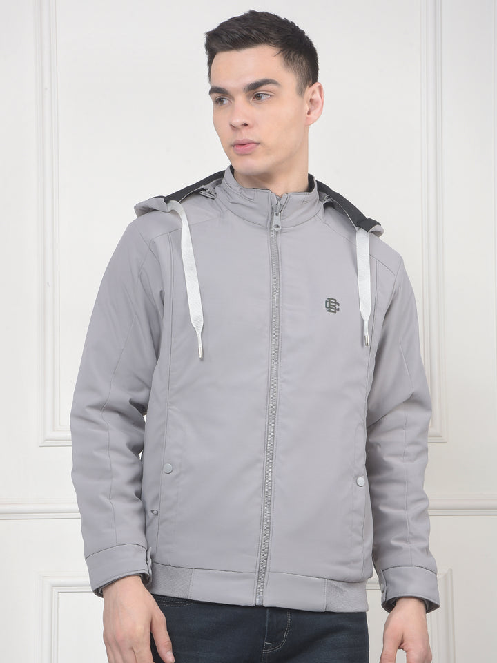 COBB SOLID BLACK STONE REVERSIBLE HOODED JACKET