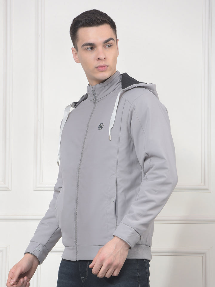 COBB SOLID BLACK STONE REVERSIBLE HOODED JACKET