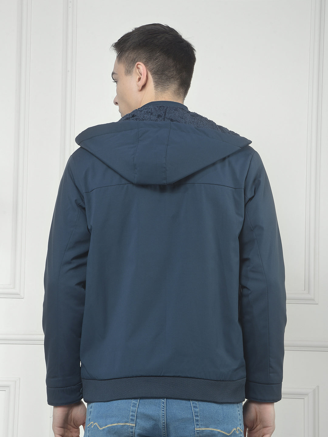 cobb solid teal hooded jacket