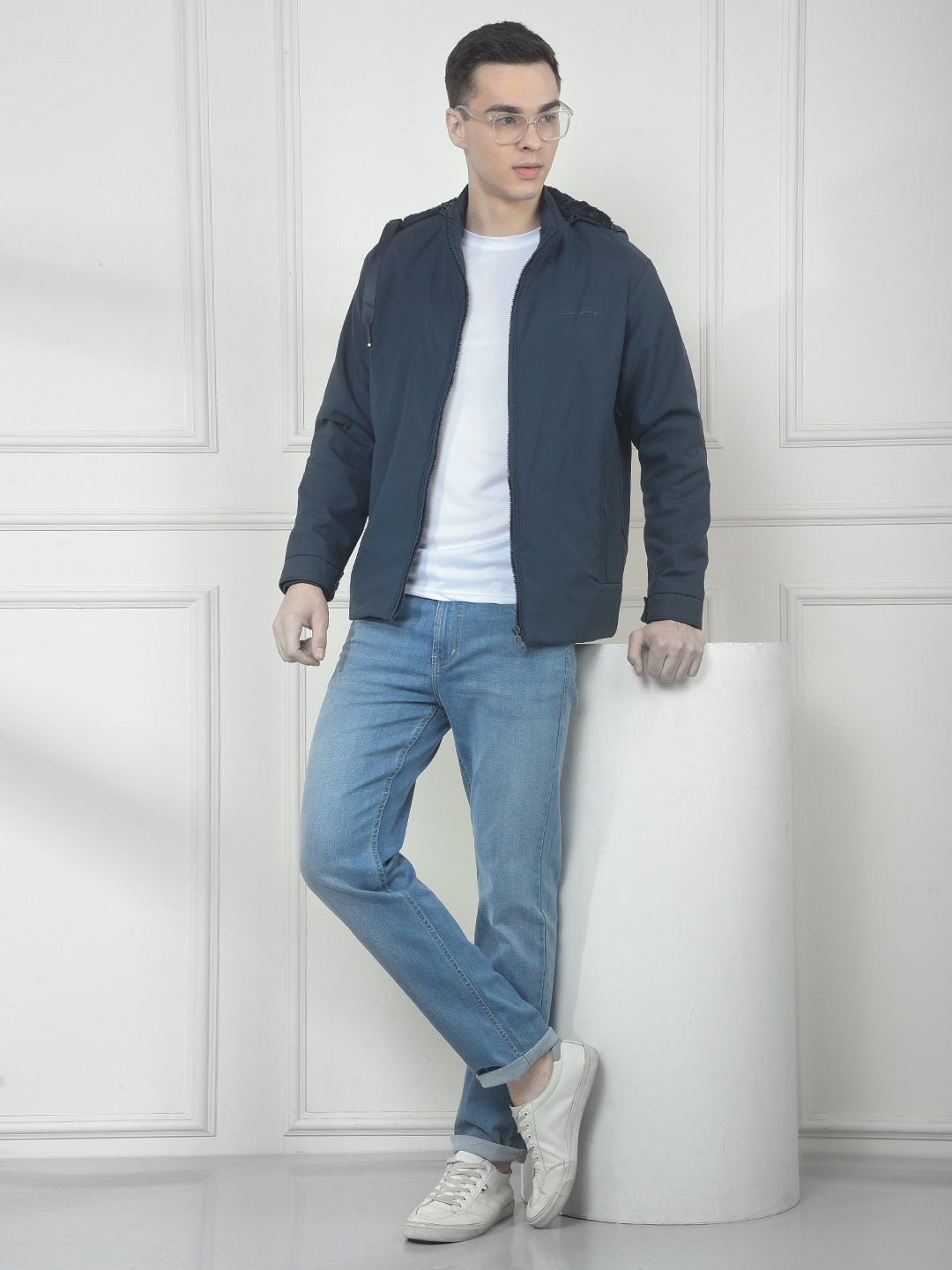 COBB SOLID TEAL HOODED JACKET