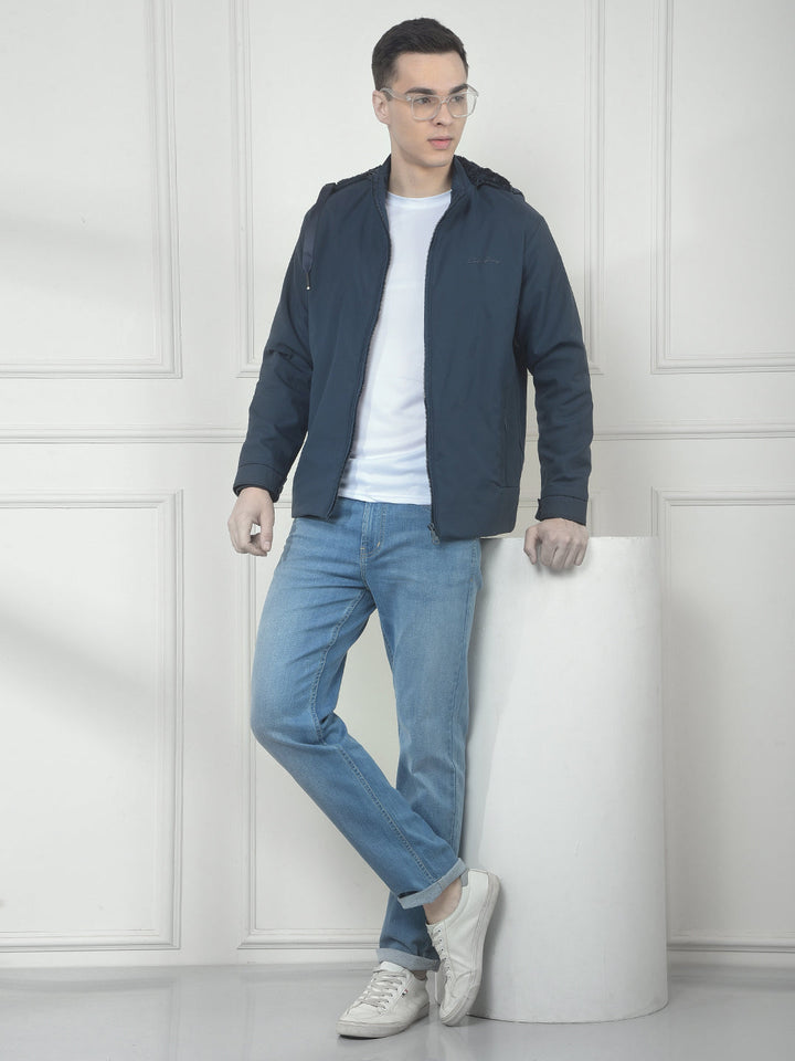 COBB SOLID TEAL HOODED JACKET