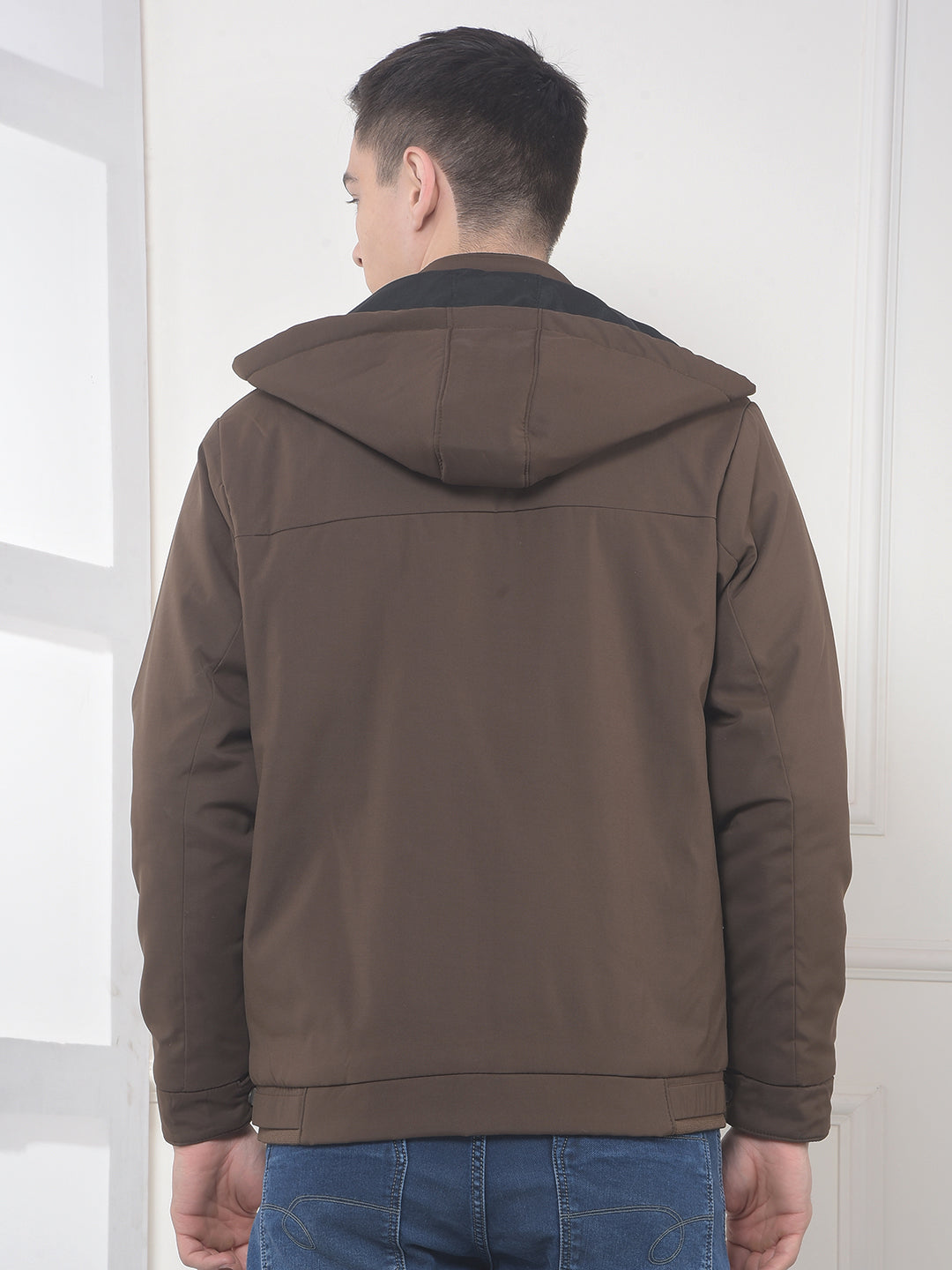 cobb solid tan reversible hooded jacket