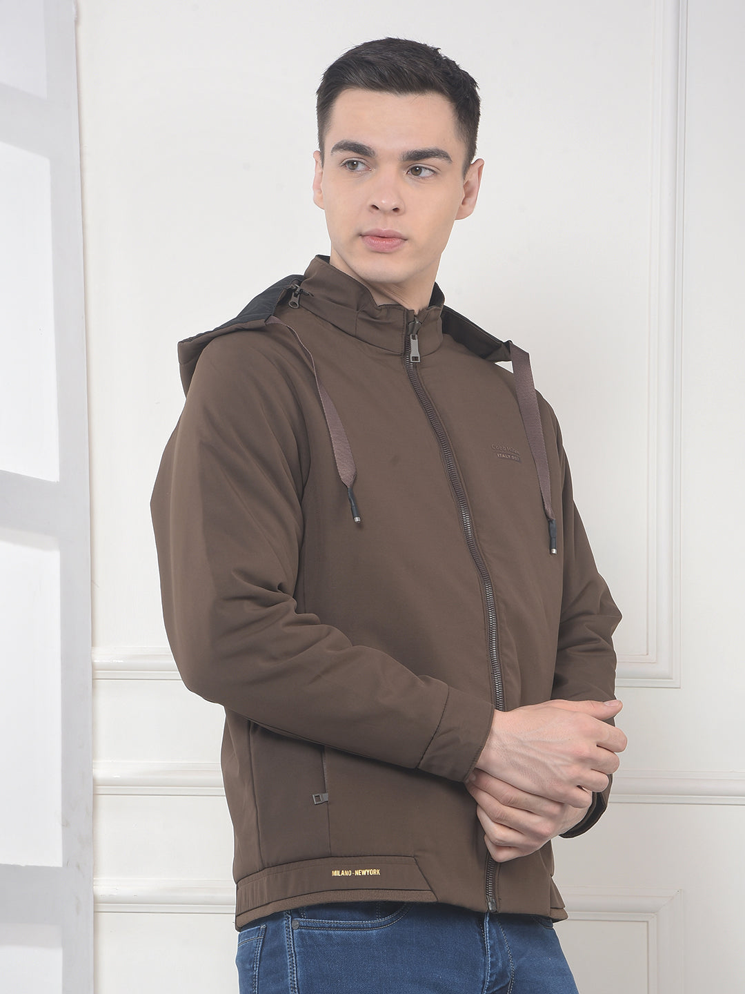 COBB SOLID TAN REVERSIBLE HOODED JACKET