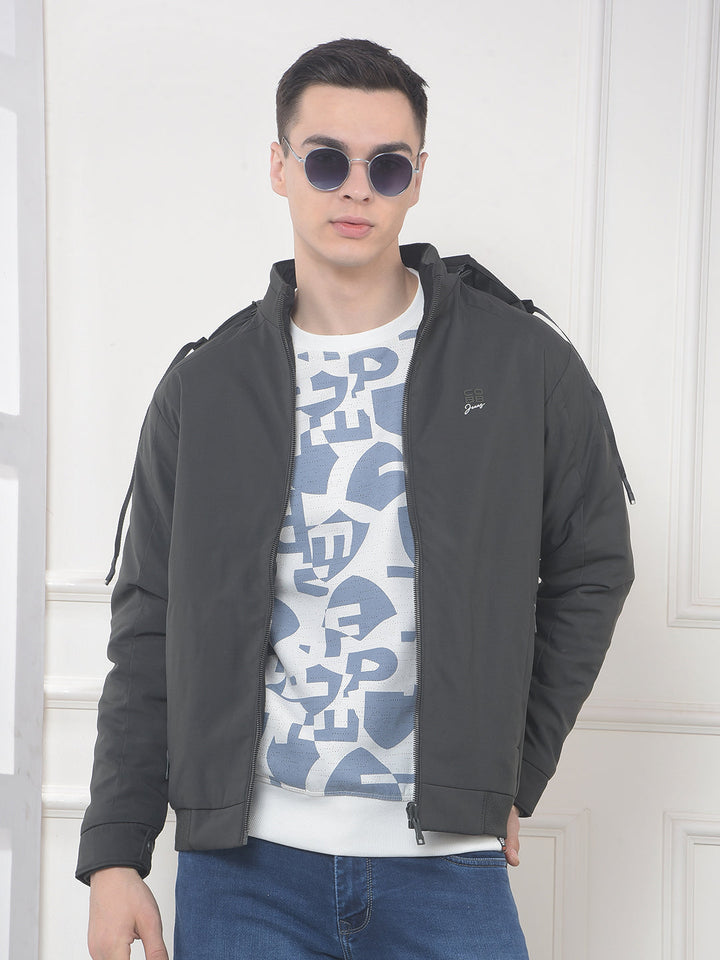 cobb solid dark olive reversible hooded jacket