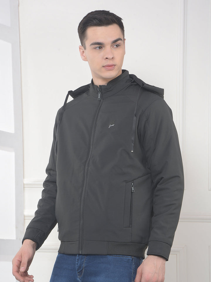 COBB SOLID DARK OLIVE REVERSIBLE HOODED JACKET