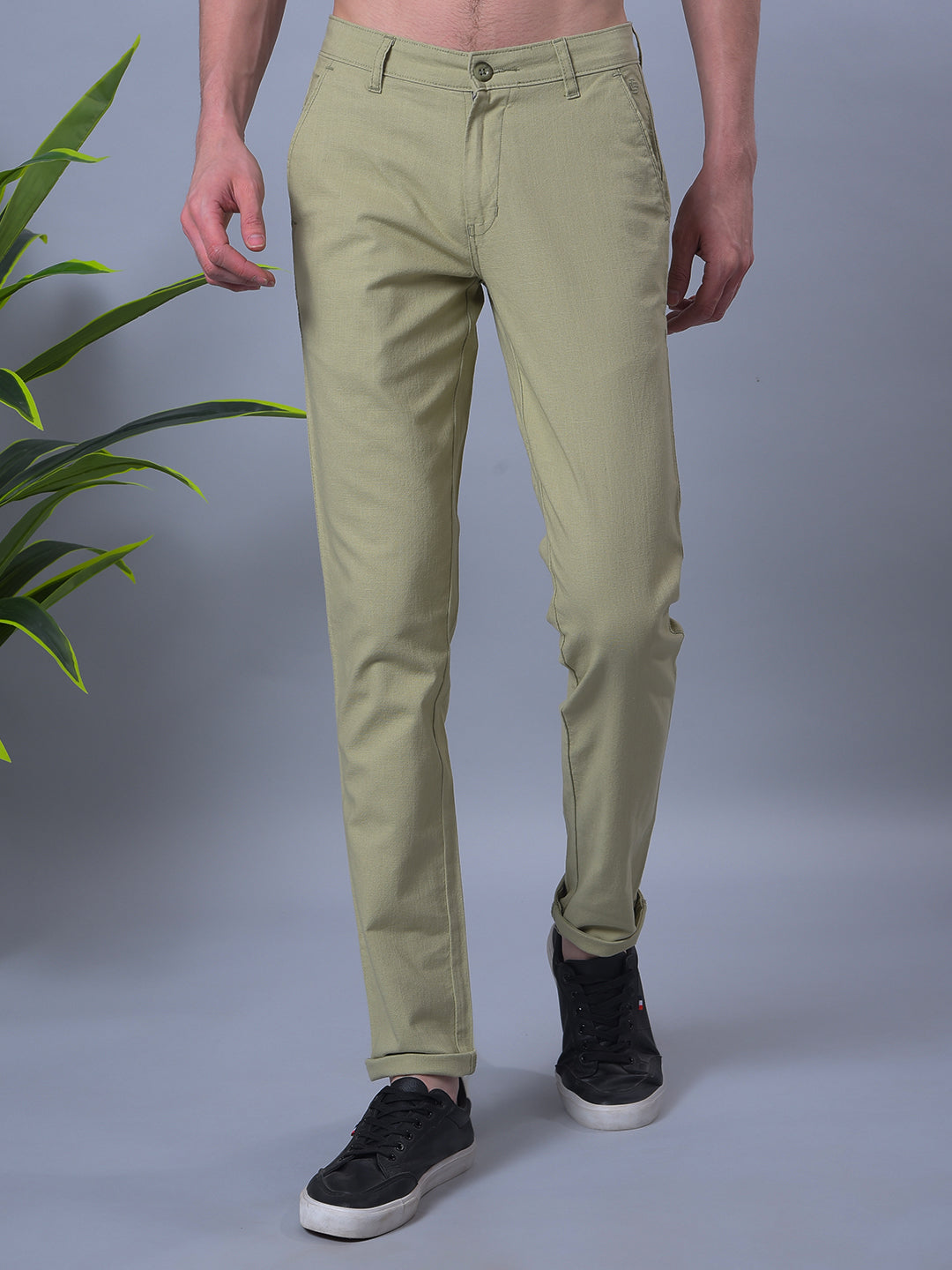 cobb pista linen ultra-fit casual trouser