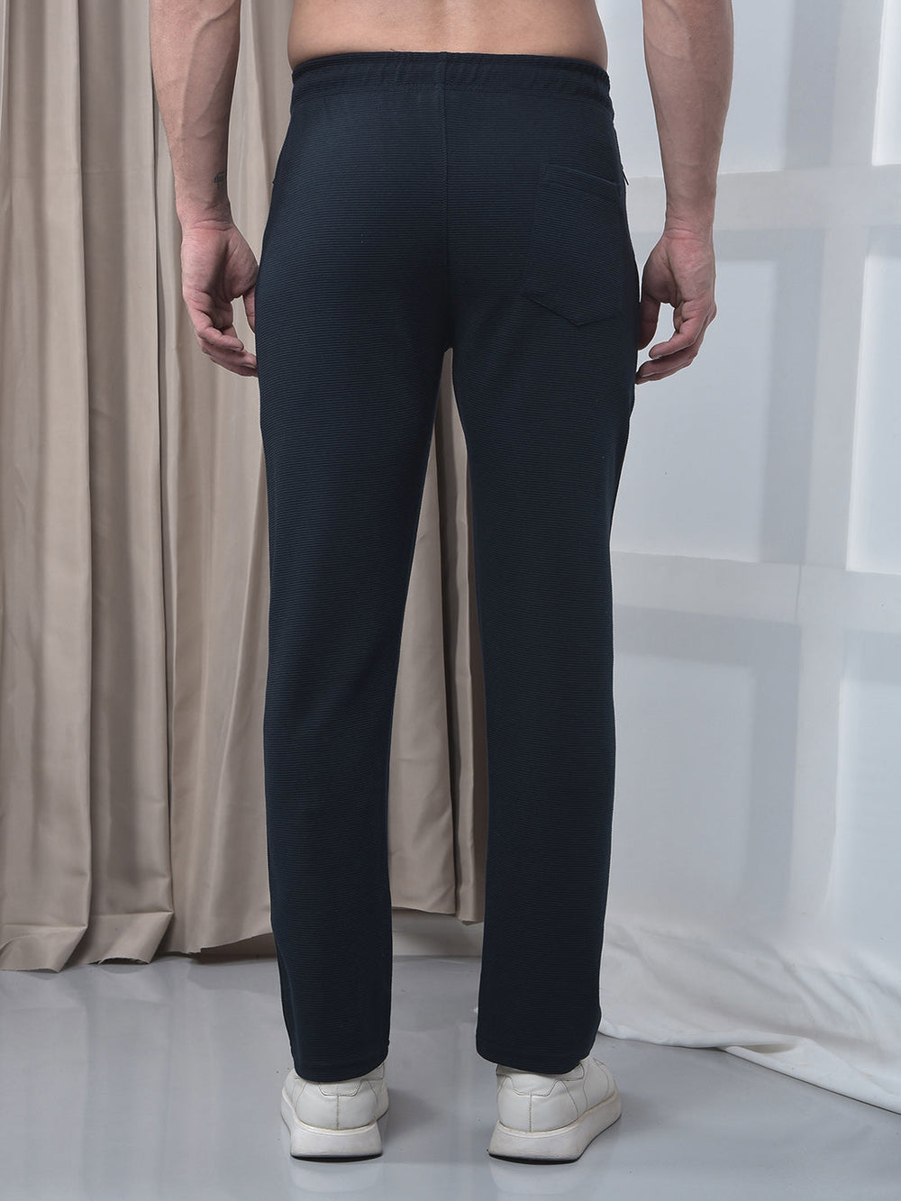 cobb navy blue striped winter lower