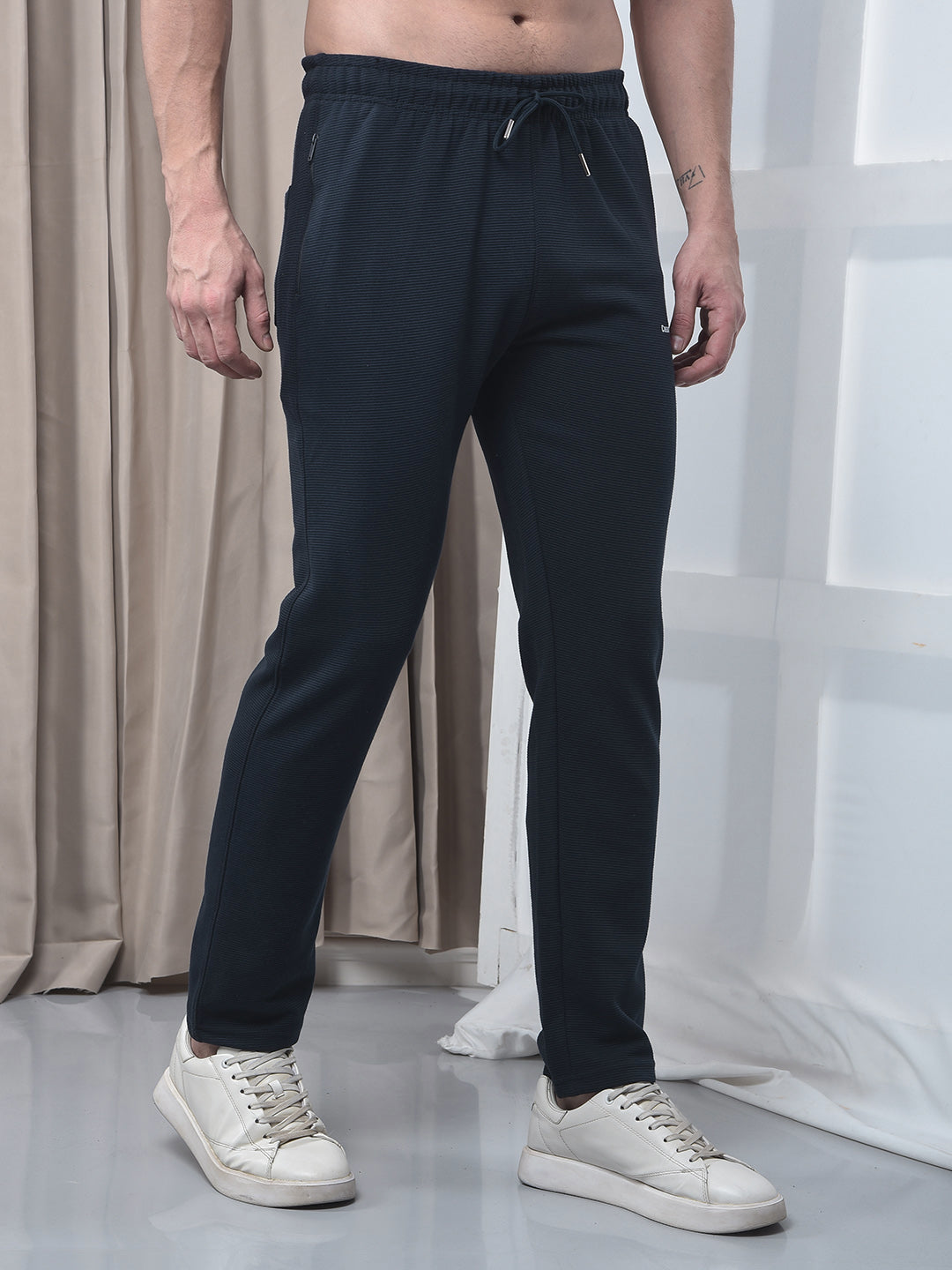 cobb navy blue striped winter lower