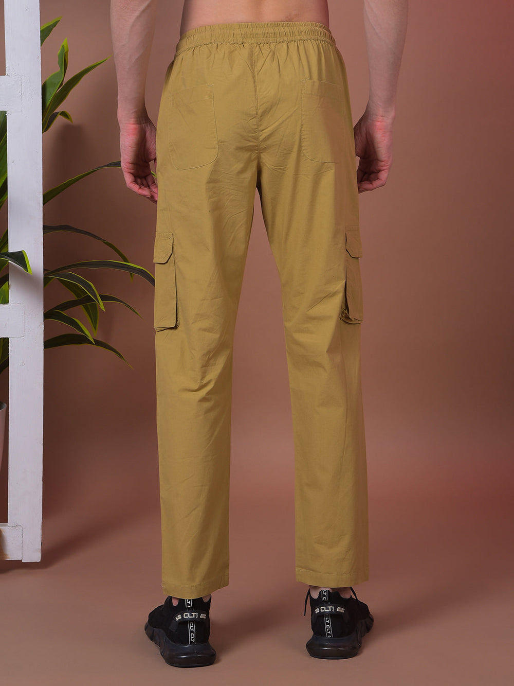 cobb solid light khaki six-pocket cargo summer lower