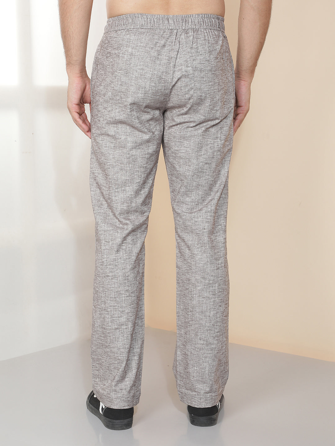 cobb grey solid regular-fit summer lower