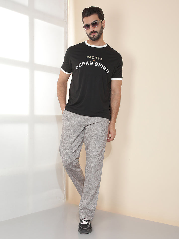 COBB GREY SOLID REGULAR-FIT SUMMER LOWER