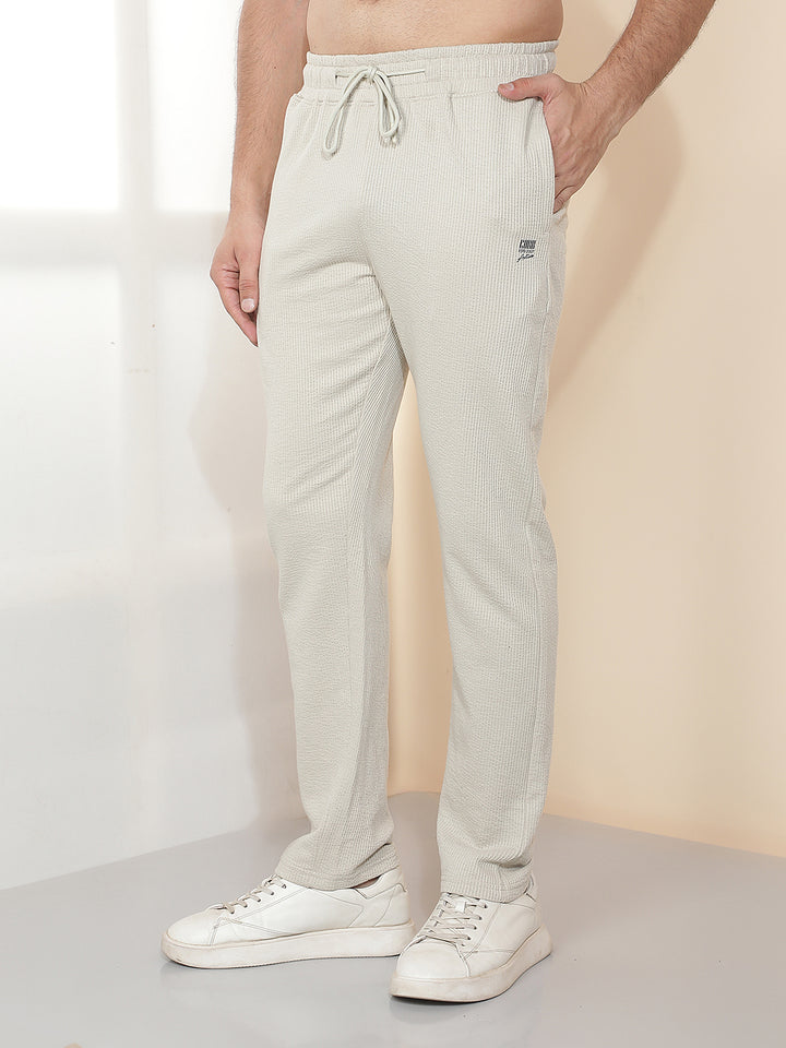 cobb beige solid regular-fit summer lower