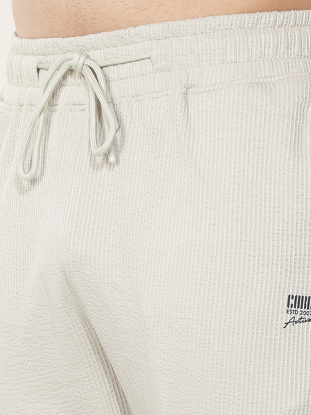 cobb beige solid regular-fit summer lower