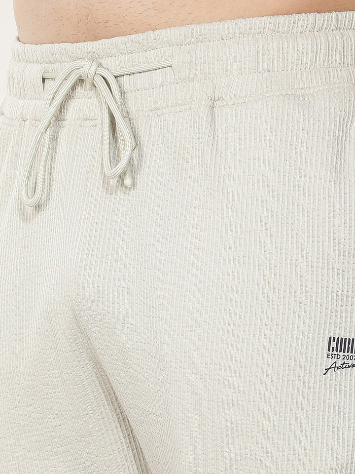 cobb beige solid regular-fit summer lower