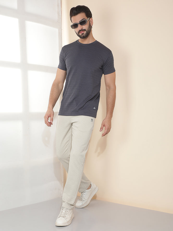 COBB BEIGE SOLID REGULAR-FIT SUMMER LOWER