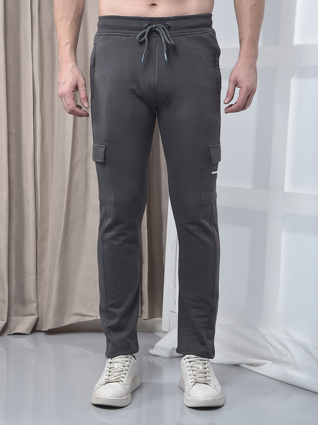 cobb solid dark grey five-pocket winter lower