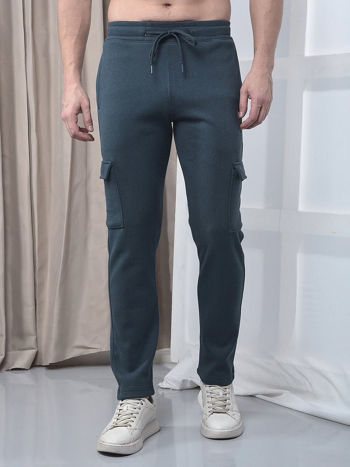 cobb solid teal blue five-pocket winter lower