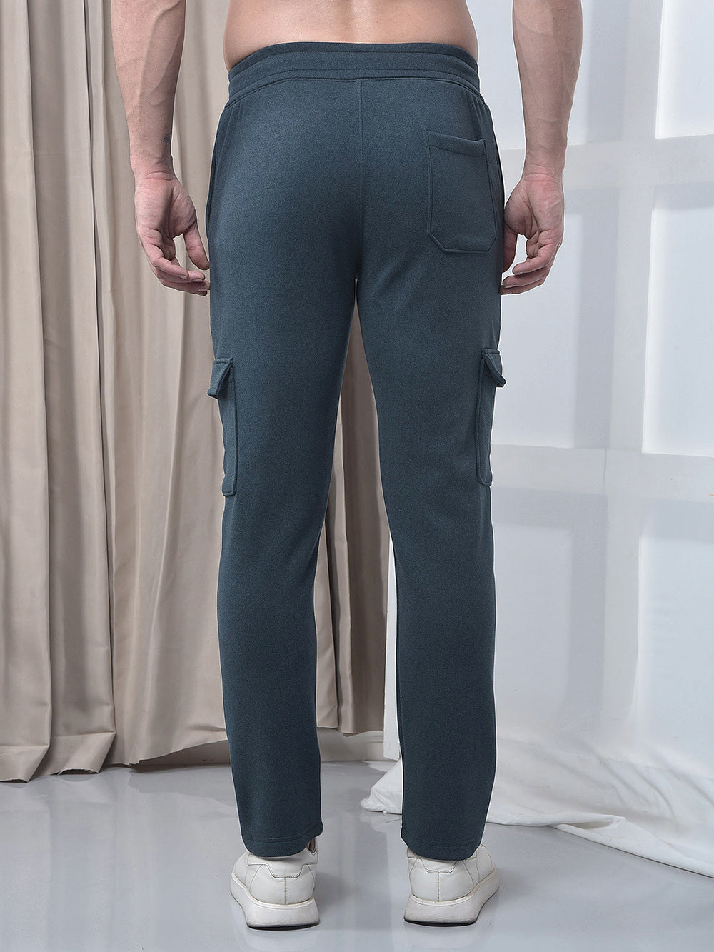 cobb solid teal blue five-pocket winter lower