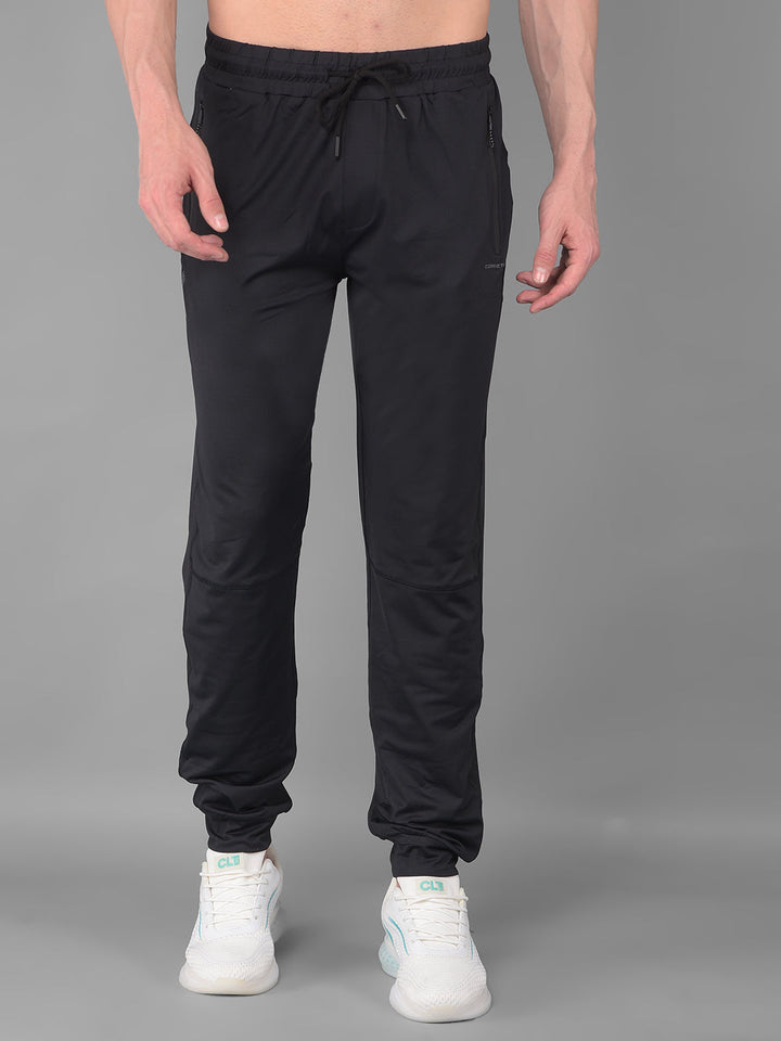 cobb solid black regular fit active wear lower