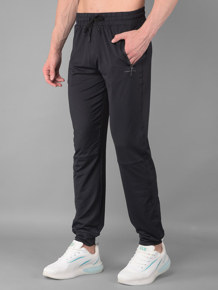 cobb solid black regular fit active wear lower