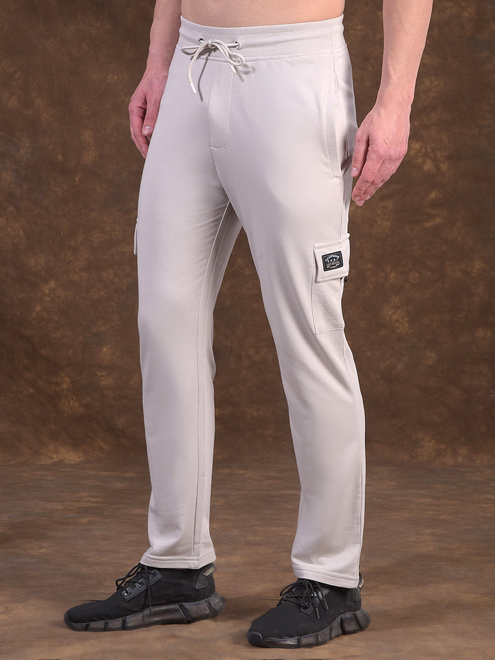 cobb light grey solid five-pocket summer lower