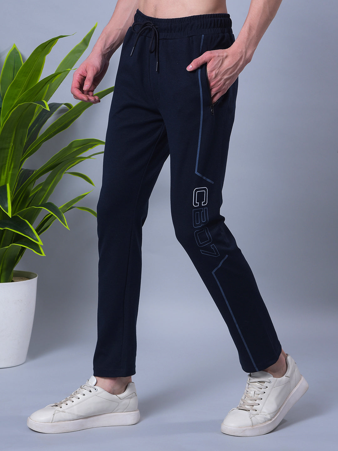 cobb navy blue printed summer lower