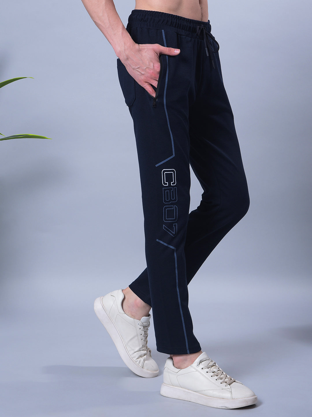 cobb navy blue printed summer lower