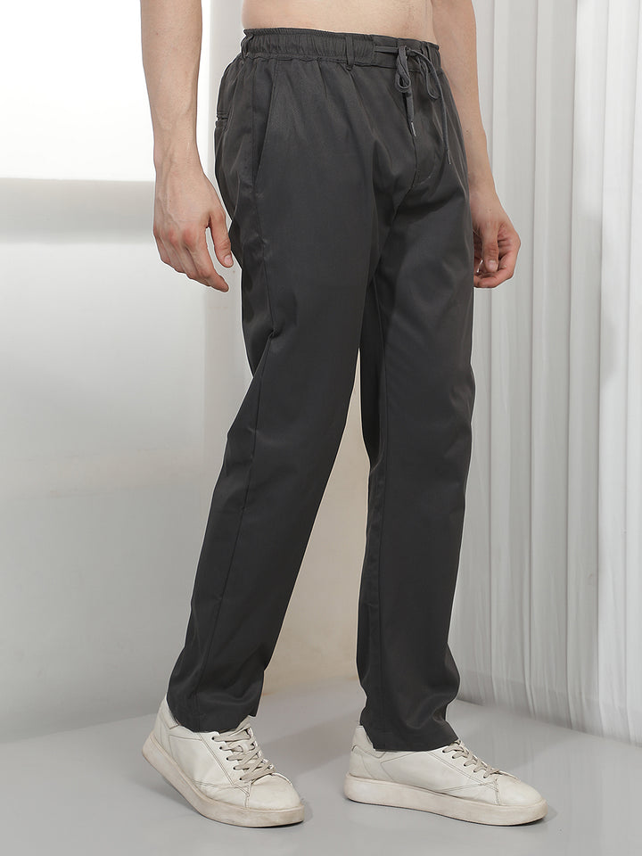 dark grey striped summer lower