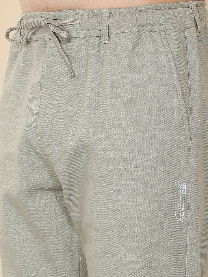 cobb green solid regular-fit summer lower